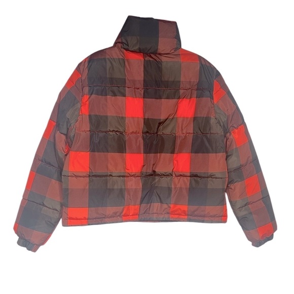NEW Vans MTE Red/Black Plaid Primaloft Puffer Jacket Size S - Picture 2 of 10